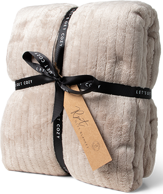 JENS Living Gift Plaid RPET Taupe