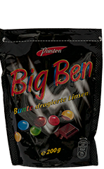 Big Ben chocolinzen zwart 200gr