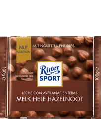 Ritter Sport NS Melk Hele Hazelnoot tablet 100gr