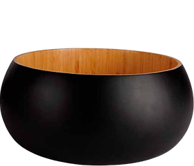 Black&amp;Wood Saladekom Bamboe 25cm