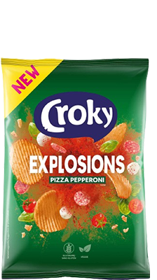 Croky Explosions Pizza Pepperonni 150gr