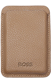 Hugo Boss Card holder with Magnet Mobile Classic Grained Camel