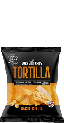 Tortilla Chips Nacho Cheese zwart 150gr