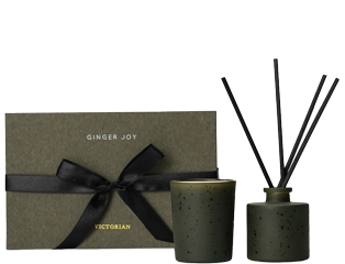 Candle/diffuser box Ginger Joy Green