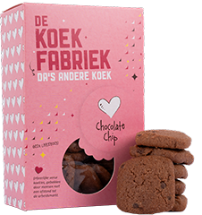 Koekfabriek Chocolate Chip doosje 80 gram