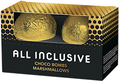 With Compliments Chocolade bomb met marshmallows 2 stuks