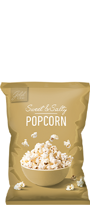 Goud Popcorn Zoet/Zout