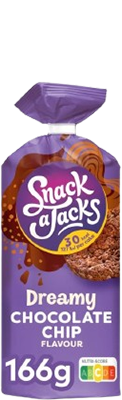 Snack-a-Jacks Dreamy Chololate Chip rol 166gr