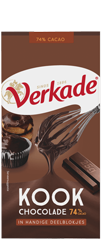 Verkade Kookchocolade Fairtrade 200gr