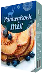 Atlanta Kerst Pannenkoek Blauw-Zilver 400gr