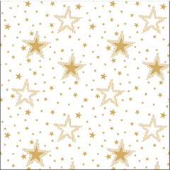 Napkin 33 Night sky gold/white FSC Mix