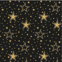 Napkin 33 Night sky gold/black FSC Mix