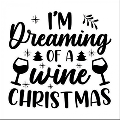 Napkin 33 Wine Christmas white FSC Mix