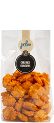 JanBax borrelconcept cellofaan chili rice crackers