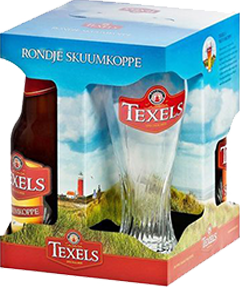 Texels - Rondje Skuumkoppe 4X3/30 + Glas