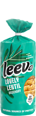 Leev bio LENTILCAKES rosemary-seasalt glutenfree 117g