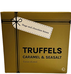 Truffels karamel&amp;zeezout rood/goud