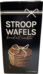 Stroopwafels gift zwart