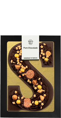 Sem&#039;s Chocolade letter puur 300g