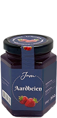 Aardbei jam blauw 230gr