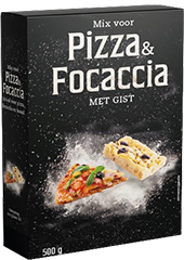 Mix voor Pizza &amp; Focaccia zwart 500gr