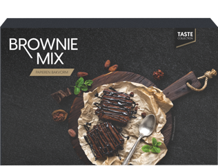 Taste collection Brownies mix in papieren bakvorm