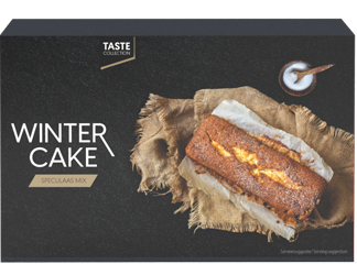 Taste collection Wintercake in papieren bakvorm