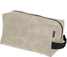 NORLÄNDER Nubuck Toilettas Taupe