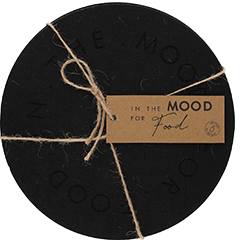 JENS Living MOOD FOR FOOD Pan Onderzetter Zwart /2