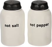 JENS Living Text Salt &amp; Pepper Set