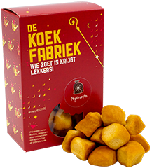 Koekfabriek Pepernoten sinterklaas verpakking