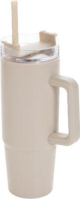 Tana RCS plastic tumbler met handvat 900 ml beige